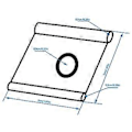 Miniatyrbillede 3 af 5: Markise Skinne Stopper Kantbånd Markise Krog Baldakin Camping Krog Stativ Bil Markise Kantbånd Skinne Øje Markise Installation Sort 8 stk Black 8pcs