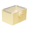 Miniatyrbillede 1 af 5: Foderskål til små kæledyrskaniner, hængende græsfoderskål, bur, hængende foderautomat, hamsterbur, vanddispenser, råhvid1 Off white1