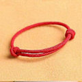 Miniatyrbillede 3 af 5: 2 stk. Kabbalah Rød Snor Rødt Reb Tilbehør Håndlavede Simple Matchende Armbånd Lykkebringende Kabbalah Justerbart Armbånd