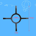 Miniatyrbilde 5 av 5: Universal gasskomfyr keramisk gryteunderlag for reservedeler2go Mokka trivet s