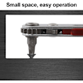 Miniatyrbilde 2 av 5: 1 stk Mini Hexagon Torx Skralle Skiftenøkkel Toveis Kontroll for Enkelt/Dobbelt Hode