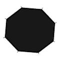 Miniatyrbild 5 av 5: Trampolinskydd Solskydd Trampolin Rivsäkert för 8 Stolpar Rund Trampolin Svart Tak Trampolin Markis (10ft) 10ft