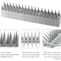 Miniatyrbillede 3 af 5: (Grå), Fuglespik, 14 stk. Duer Spikes 4,6 meter 3 rækker Plast