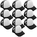 Miniatyrbillede 1 af 3: 10 stk. DIY Varmeoverførsel Baseball Cap Blankt Tryk DIY Hat Mesh Design Åndbar Sublimeringshat