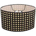 Miniatyrbild 1 av 2: Metall Ihålig Oval Lampskärm Lampskydd Modern Lampskärm E27/E14 Metall Lampskärm Heminredning Black