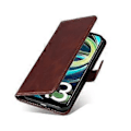 Pikkukuva 5 / 5: Xiaomi Redmi A3 4G/Poco C61 4G Kotelo Magneettilukolla Nahkainen Käännettävä Lompakkokotelo Style A