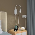 Miniatyrbillede 3 af 5: Touch-dæmpbar LED-vægmonteret sengelampe (sort), LED