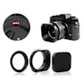 Miniatyrbild 5 av 5: Lätt Kamerlinsskydd Adapter Set Enkel Installation Objektivskydd för Olika Spegellösa Objektiv 43mm black