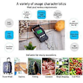 Pikkukuva 3 / 5: Kalastusvaaka, 75 kg:n / 165 lb:n riippuva matkatavaravaaka, elektroninen kalastusvaaka taustavalaistulla LCD-näytöllä, mittanauhalla ja 2 AAA-paristolla, sopii O:lle