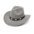 Miniatyrbild 1 av 4: Cowboyhatt Faux Läder Resemössor Röd gray