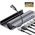 Miniatyrbilde 2 av 5: Steam Deck Dock Dokkingstasjon 6 i 1 HUB USB Type C til -kompatibel 4K 60Hz RJ45