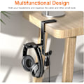 Miniatyrbillede 5 af 5: Skrivebords Gaming Headset Stativ, Multifunktionelt Headset Holder med