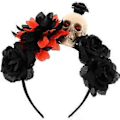 Miniatyrbillede 1 af 2: Halloween Hårbøjle Hårring Party Dekoration Cosplay Hovedbøjle Kostume Festival Hovedbøjle As Shown1 21.5X21X5.5CM