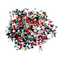 Miniatyrbillede 1 af 5: 200 stk. Mini Brads Papirclips Dekorative Stempler til Scrapbogsmaterialer ( )