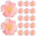 Miniatyrbillede 1 af 2: 100 stk. DIY Blommeblomst Blomsterhoved Hårnål Fremstillingsmateriale Blomsterpynt Orange