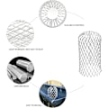 Miniatyrbillede 4 af 5: 4 stk. 2 til 4 tommer aluminium tagrenderbeskyttelse udvidelig filt