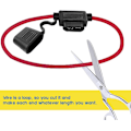 Miniatyrbillede 3 af 5: 10 stk. NI-FH01 Inline Holder 14AWG Ledningsnet ATC/ATO 30AMP