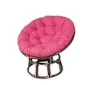 Miniatyrbild 1 av 5: Golvkuddar Runda Stolsdynor, Sittdynor för Utomhusbruk Rose Red 60*60cm