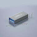 Miniatyrbillede 3 af 5: USB3.0 Hun Til Hun Adapter USB3.0 Hun Kobling For Effektiv Dataoverførsel Og Strømstøtte USB Kabel Forlænger