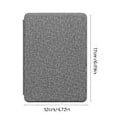 Miniatyrbild 3 av 5: TPU-fodral Mjuk Tygtextur Auto Sleep För Paperwhite 12:e Gen 2024 7 Tum Med Exakt Utskärning För Enkel Åtkomst Grå Gray