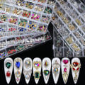 Miniatyrbild 2 av 5: Nytt 24-rutnät box set med nageltillbehör, legering nageldiamanttillbehör