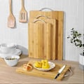 Miniatyrbild 5 av 5: Alpint bambu skärbräda hushållsskärbräda köttbräda massiv trä skärbräda frukt skärbräda