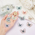 Miniatyrbillede 3 af 5: 72 stk. Butterfly Lace Patches, 12 Farver Broderi Patches Organ