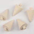 Miniatyrbillede 1 af 3: 10 stk. Mini Træ Håndværk Ufærdige Træ Dekorationer Små Træ Ornamenter Umalede Små Træer