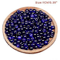 Miniatyrbillede 2 af 5: 10 stk. 10 mm Cheongsam Perlemors DIY Syknapper til Tangdragt Hanfu Resin Be 18 (sort) 18 (black)