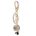 Miniatyrbillede 2 af 3: Sød Rhinestone Nøglering Zinklegering Taske Hængende Ornament Kaninform Nøglering