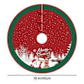 Miniatyrbild 3 av 5: Julgransmatta Juldekorationer Julgransprydnader Julgransmatta Juldekorationer