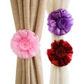 Miniatyrbillede 2 af 3: 1 Par Blomster Vindue Gardin Tilbagehold Gardin Tilbagehold Blomster Shee