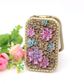 Pikkukuva 2 / 5: Vintage Compact Travel Pocket Mirror Rectangular Gold Make-up Mir
