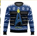 Jultröja med rund hals, Pullover, 3D-tryckt vintertröja med lång ärm - EL3635 - Storlek L L