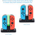 Miniatyrbilde 5 av 5: Kontrollerlader kompatibel med Nintendo Switch & OLED-modell f
