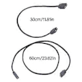 Miniatyrbillede 3 af 5: ARGB 3-Pin Splitter Forlængerkabel 24AWG Flad Ledning Til LED-Lysudvidelse Og ARGB Controller Tilslutning 60cm