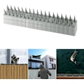 Miniatyrbild 5 av 5: Fågelspikar, 14 st duvspikar 4,6 meter 3 rader plast (grå)