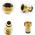 Miniatyrbillede 3 af 5: Messing Hurtigkobling, 5 stk. Anti-Rust Haneforbindelse Slange Adapter