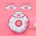 Miniatyrbillede 4 af 5: Børne Donut Flaske Donut Bærbar Kande med Strå Kinderga