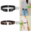 Miniatyrbild 1 av 5: 2-pack spännlöst elastiskt bälte för kvinnor och män, bekvämt justerbart osynligt stretchbälte för jeans, shorts och byxor