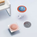 Miniatyrbillede 5 af 5: 6-delt afløbsstopfilter, UFO-trykbundafløb, skjoldafløbsstop