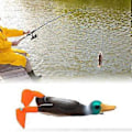 Miniatyrbild 5 av 5: Ankfiskedrag Fiskekrokar Tillbehör Swimbait Utrustning Flipper Trollingdrag Fiskedrag för Bass Gös Rödfisk (Blå) Blue