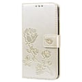 Pikkukuva 2 / 5: Ruusuaiheinen nahkakotelo iPhone 12:lle Gold