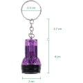 Miniatyrbilde 4 av 5: 24 mini LED-lommelykt nøkkelringer, bærbar batterilommelykt cha