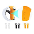 Miniatyrbillede 2 af 5: Silikone Grip Cover til Touch-Controller til PS VR2 Controller Beskyttelsescover Anti-snavs Controller Cover Håndtag Skin Sort