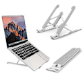 Miniatyrbillede 1 af 5: Laptop Stativ, Foldbar Desktop Laptop Stativ, Bærbar Justerbar Laptop Stativ, Gave til Ham, Hvid