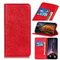 Miniatyrbillede 1 af 4: Magnetisk PU-etui med Crazy Horse-tekstur til OnePlus Nord 2 5G Red