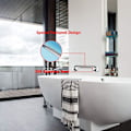 Miniatyrbillede 2 af 5: Toiletgreb i rustfrit stål, badekarhåndtag, vægmonteret