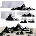 Miniatyrbild 4 av 5: Mångsidigt 3D Berg Ljustillverkningskit - Non-Stick Gipsformset för Sojabönvax, Bivax och Epoxiharts Hantverk 1
