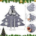 Miniatyrbild 2 av 5: Grå julgran - Set med 12 julbestickhållare, Chris